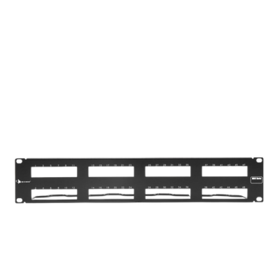 PATCH PANEL MAX VACIO ID VERTICAL UTP 48 PTOS PLANO 2U NEGRO