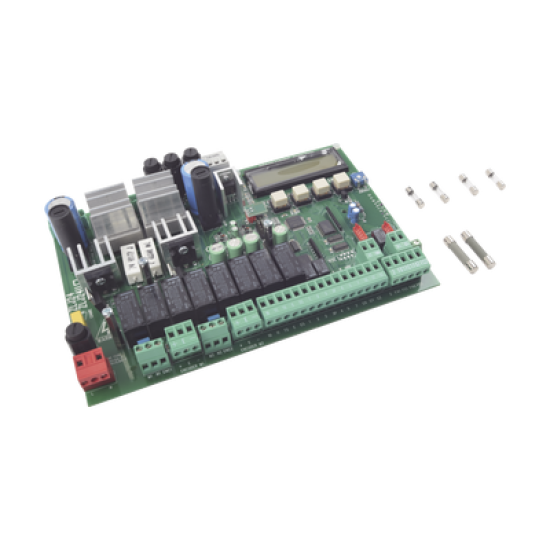 Tarjeta electronica para motores de dos hojas abatibles con decodificación radio incorporada