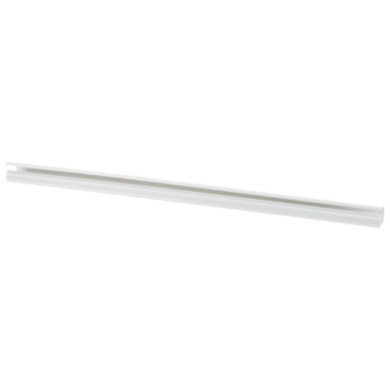 Canaleta LD10 de PVC rígido, con cinta adhesiva para instalación sin herramientas, de 38.4 x 24 x 1828.8 mm, Color Blanco