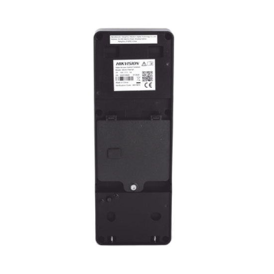 2 EN 1 / Lector Biométrico IP65 con Función de Videoportero y lector QR Incluida/ Llamada a APP de Smartphone Hik-Connect P2P (No requiere monitor) /  Soporta Tarjetas - Huellas - Códigos QR / Cámara 2 MP Compatible con DVRs y 