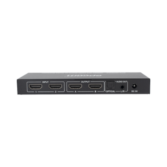Matricial HDMI | 2x2 | 4K2K@60Hz | HDR | YCbCr 4:4:4 | EDID Auto | Extractor de Audio | Salida de audio análoga y digitalizados | HDCP 2.2 | 18 Gbps
