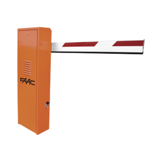 Kit de Barrera FAAC 620 RPD con Pluma Rectangular sin Iluminación / Equipo Hidráulico de Uso Intensivo / Hasta 2 Millones de Ciclos Antes de Presentar una Falla Severa