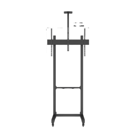 Montaje de Piso Móvil para Pantallas de  65 in a 100 in | vesa 100 x 100 hasta 1000 x 600 | carga maxima soportada 120kg| Fabricado en aluminio y acero