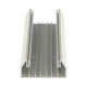 Base para canaleta T-70, de PVC rígido, con orificios perforados para montaje, 103.3 x 44.9 x 2400 mm, Color Blanco Mate
