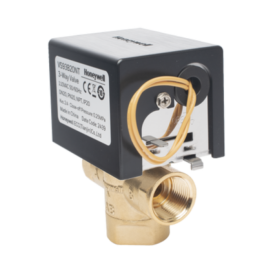 Válvula de control eléctrica VS9 para fan coil: DN20: PN20: 3 vías: 110 V CA: conexión NPT