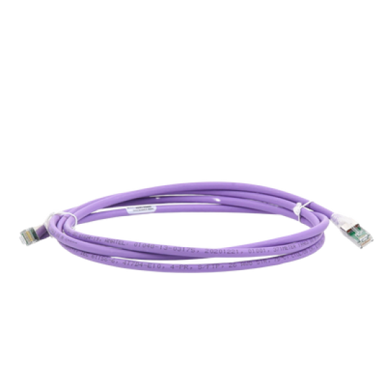 Patch Cord Z-MAX Cat6A S/FTP, CM/LS0H, 7ft, Color Violeta, Versión Bulk