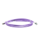 Patch Cord Z-MAX Cat6A S/FTP, CM/LS0H, 7ft, Color Violeta, Versión Bulk