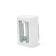 Caja de Pared Superficial, uso Universal con Placas de Pared, Con Cinta Adhesiva, Color Blanco