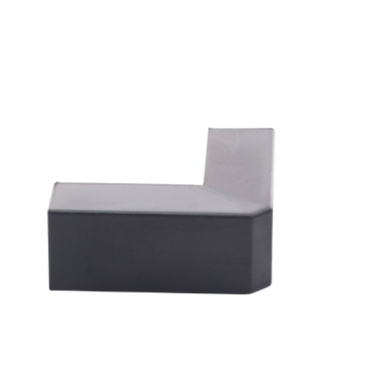 Esquinero Exterior Color Negro de PVC Auto Axtinguible, Para Canaleta TMK-1720-N-CC (5210-02003)