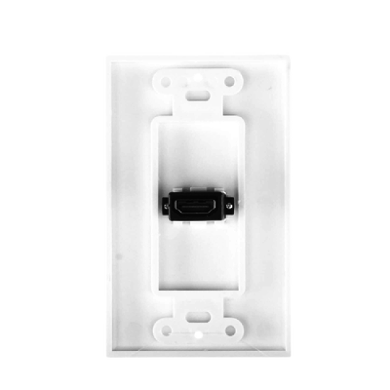 Placa de pared 1 puerto HDMI hembra a hembra 