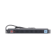 Tomacorriente Horizontal (PDU) de 6 contactos (NEMA 5-15R) + 2 USB para instalación en Rack de 19