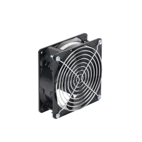 Ventilador Axial Compacto, de 4 Pulgadas, 49 CFM, 115 Vca, De Acero, Color Negro