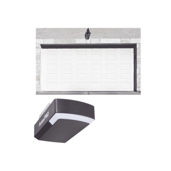 KIT COMPLETO Puerta D/ Garage 16x7 Pies / Cuadro Corto / Color blanco / Insulada / Incluye Motor FS1000APPRT / 1/2HP / Fuerte/Silencioso/Luz LED/Motor DC .