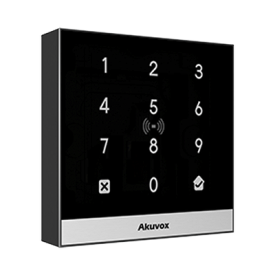 Teclado de Control de Acceso Inteligente / Administración 100% en la Nube / Interfaz WEB / POE / Lector Prox 125 kHz / MIFARE 13.56MHz / NFC / APP Smart Plus / Control de 1 Puerta / PIN Para Visitas / IP65