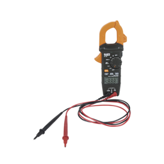 Kit de Amperímetro de Gancho (400A CA) con Probador de Fase y Divisor (para medir corriente sin cortar el cable).