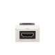Módulo Acoplador HDMI 2.0, Hembra a Hembra Tipo-A, Categoría 2, Uso en 2 Puertos Mini-Com, Color Blanco Mate
