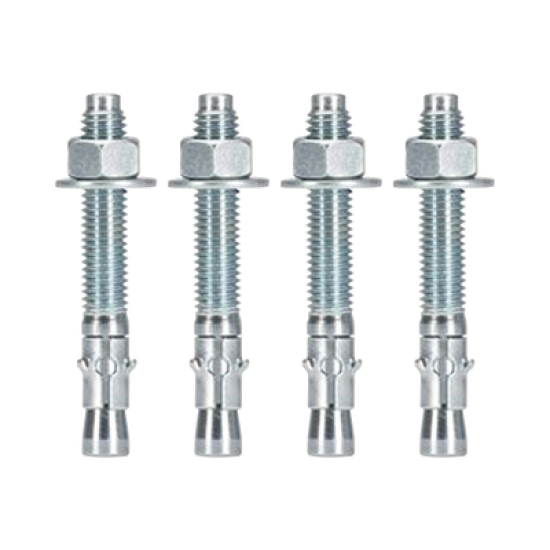 Kit de Anclaje a Piso, Para Rack de 2 o 4 Postes, Fabricado en Acero, 4 Piezas 