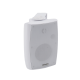 Altavoz de Pared de 2 vías | Woofer 4in + 1.5in | 2.5W - 20W | Para Sistemas 70/100V y 8 ohms | Material ABS | Rejilla y Bracket de Metal | Color Blanco