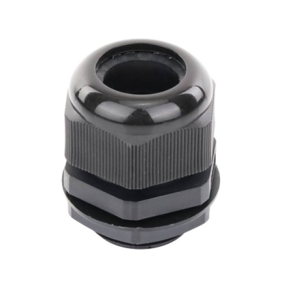 Conector Plástico Negro Tipo Glándula para Rosca NPT 1