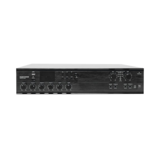 Amplificador Mezclador Matricial | 2 zonas | 240w por canal | 6 entradas | Receptor de medios