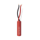 Bobina de 152 Metros de Alambre / 2 x 18 AWG / Resistente al Fuego / Color Rojo / Tipo FPLR- CL3R - C(UL) -FT4 / Para Sistemas Contra Incendio o Sistemas de Evacuación