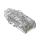 Plug RJ45 Cat6/6A, Para Cable UTP de Calibre 28 AWG, Chapado en Oro de 50 micras, Paquete de 100 piezas