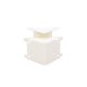 Esquinero interior, para uso con canaleta T45, Material PVC Rígido, Color Blanco Mate
