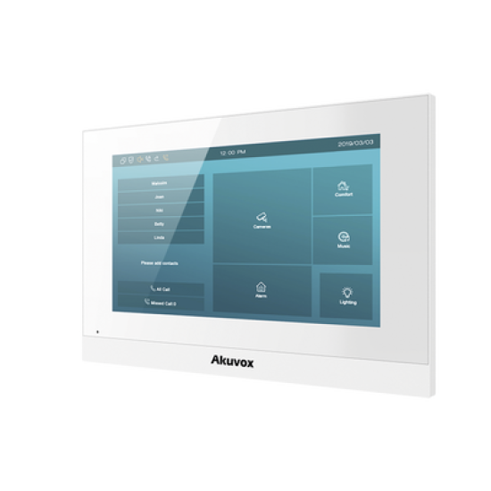 Monitor Linux / Pantalla Touch de 7 Pulgadas / SIP / POE / WIFI / Compatible con Frentes de Calle Akuvox