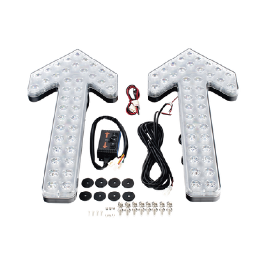 Flechas directoras de tráfico LED de 24 Pulgadas en color ámbar con 240 LED