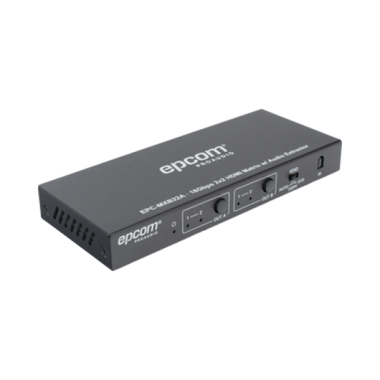 Matricial HDMI | 2x2 | 4K2K@60Hz | HDR | YCbCr 4:4:4 | EDID Auto | Extractor de Audio | Salida de audio análoga y digitalizados | HDCP 2.2 | 18 Gbps