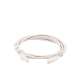 Cable de Parcheo Slim UTP Cat6A - 3 m Gris, Diámetro Reducido (28 AWG)