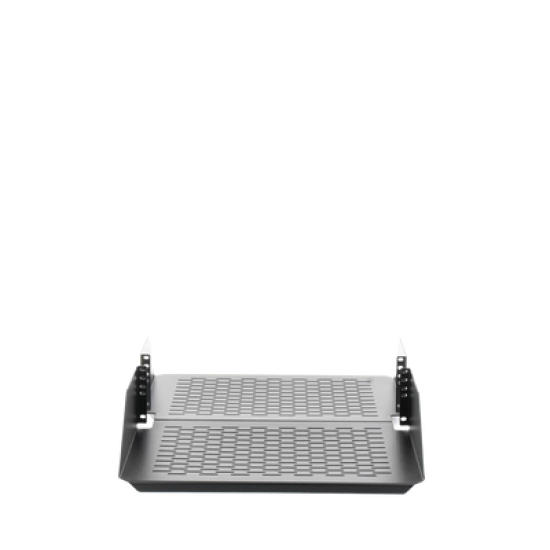 Charola Para Soportar Equipos en Rack de 19in, Ventilada, Frontal y Posterior, Capacidad de 136 Kg, 3UR