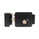 Cerradura Eléctrica con Botón de Salida / Incluye Llave  / Exterior / Izquierda / Color Negro
