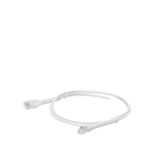 Cable de Parcheo Ultra Slim Con RJ45 Flexible UTP Cat6 - 1 m Blanco Diámetro Reducido