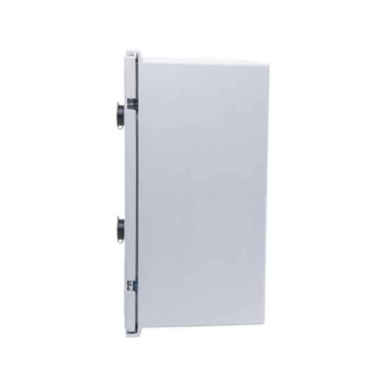 Gabinete de Poliéster IP65 Uso en Intemperie (300 x 400 x 200 mm) con Placa Trasera Interior de Plástico (Incluye Chapa y Llave).