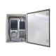 Gabinete de Acero IP66 Uso en Intemperie (500 x 700 x 250 mm) con Placa Trasera Interior Metálica y Compuerta Inferior Atornillable (Incluye Chapa y Llave T).