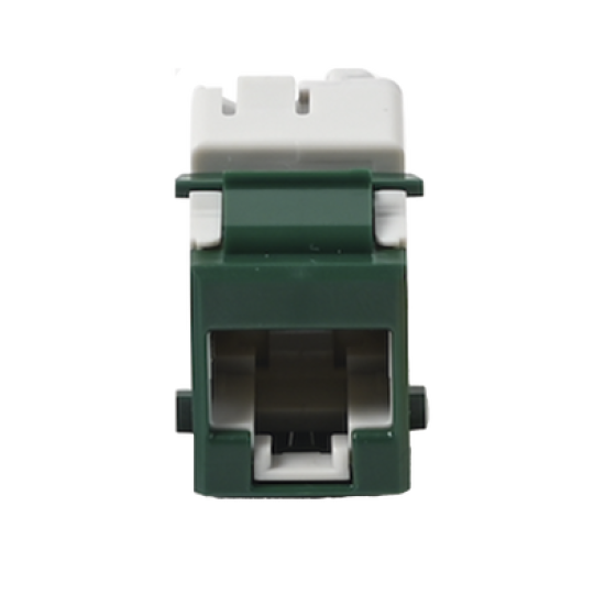 Jack UltraMAX Cat6, UTP, Tipo Keystone, Color Verde, Punch Down