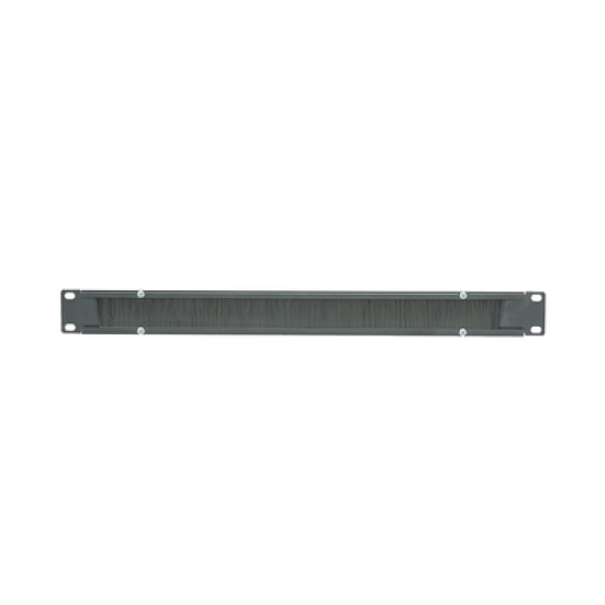 Tapa Ciega para Rack de 19in, Tipo Cepillo de Nylon, para Paso de Cables y Mejor Manejo Térmico, Color Negro, 1 UR
