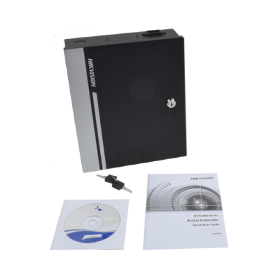 Controlador de Acceso para 4 Puertas y 4 Lectores / Fácil Administración con Software Gratuito / Incluye Gabinete y Fuente de Alimentación 12Vcc/8A / 10,000 Tarjetas / 50,000 Eventos