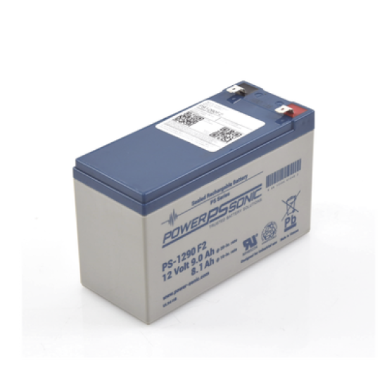 Batería 12V, 9AH, Para Respaldo, Tecnologías AGM/VRLA, 5 Años Vida Útil, Terminales F2, Reconocida UL 