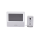 KIT DE VIDEOPORTERO IP COLOR NEGRO / Apertura con app / Súper elegante / Monitor WIFI / soporta 4 monitores y 2 frentes de calle/ Alimentacion 110vca