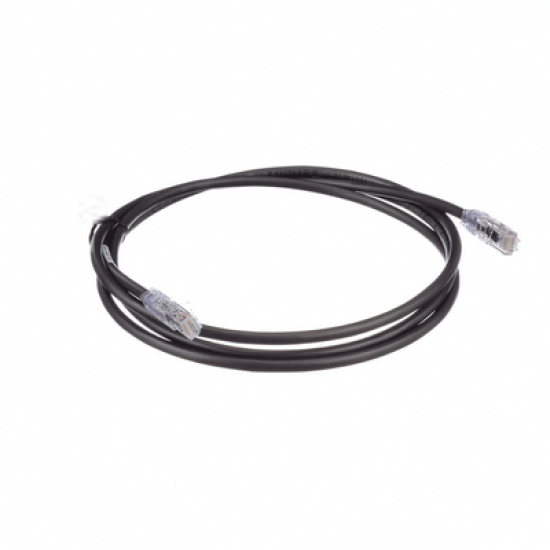 Cable de Parcheo UTP, Cat6A, 24 AWG, CM, Color Negro, 7ft