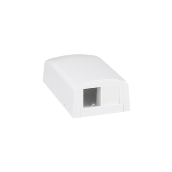 Caja de Montaje en Superficie, Para 2 Módulos Keystone, Color Blanco