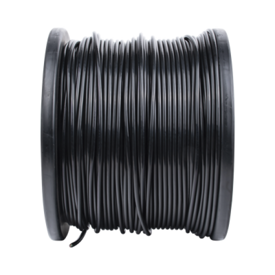Bobina de 1000 ft ( 305 m ) Cat5e con gel para exterior, color Negro, para aplicaciones en sistemas de redes de datos y cableado estructurado.Uso intemperie.