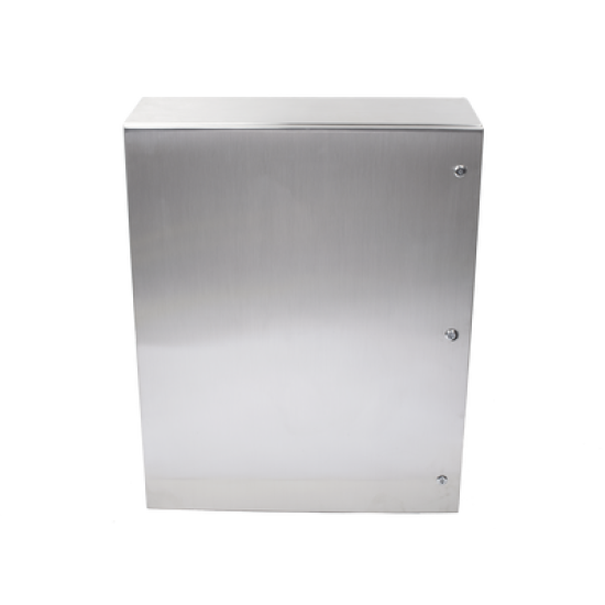 Gabinete de Acero Inoxidable IP66 Uso en Intemperie (800 x 1000 x 300 mm) con Placa Interna Galvanizada.