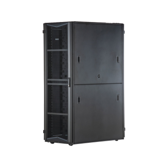 Gabinete FlexFusion para Centros de Datos, 45 UR, 800 mm de Ancho, 1200 mm de Profundidad, Fabricado en Acero, Color Negro