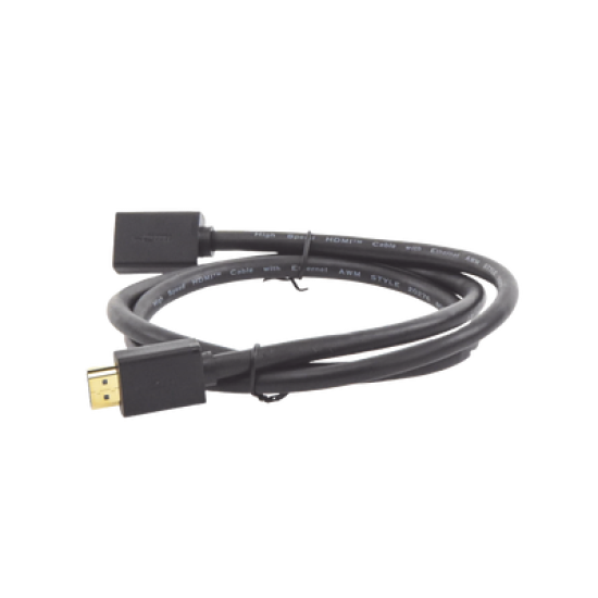 Cable extensor HDMI de 1 M / 4K@60Hz / 3D / HDR /  Macho a Hembra / Núcleo de cobre estañado / Transmisión estable.