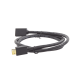 Cable extensor HDMI de 1 M / 4K@60Hz / 3D / HDR /  Macho a Hembra / Núcleo de cobre estañado / Transmisión estable.