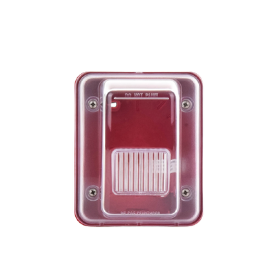 Cubierta para instalar sirenas estrobo en exterior compatible con estrobos sirenas Hochiki color rojo