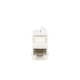 Jack UltraMAX Cat6A, UTP, Tipo Keystone, Color Blanco, Punch Down